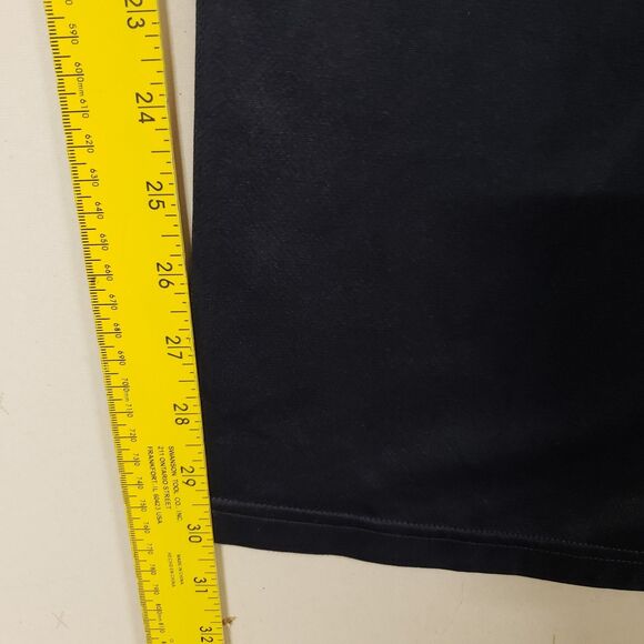 Adidas Wide Leg Pants Navy Blue w Teal Stripes Basketball Soccer Womens Large - Picture 6 of 9